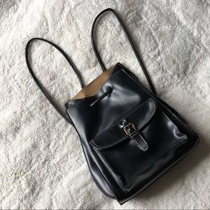 Vintage leather backpack